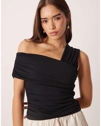 Abercrombie & Fitch - Top Allacciato Al Collo Con Dettaglio Attorcigliato Sul Davanti - Lyst