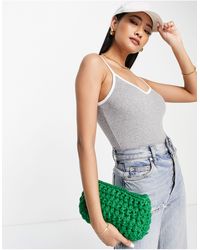 ASOS - Cami Body With Contrast Binding - Lyst