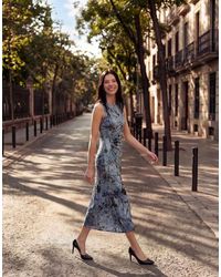 Desigual - Flocked Midi Dress - Lyst