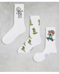 ASOS - 3 Pack Socks With Rugrats Graphic - Lyst