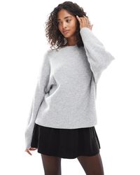 Vero Moda - Pull doux à col rond - clair chiné - Lyst