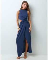ASOS - Sleeveless Maxi Dress With Cut Out Twist Detail - Lyst