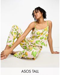 ASOS - Asos design tall – mix & match – pyjama-hose aus modal - Lyst