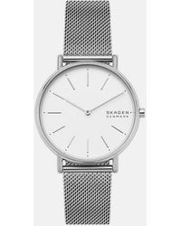 Skagen - Signatur Two Hand, Stainless Steel Watch - Lyst