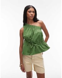 TOPSHOP - Top Monospalla Arricciato - Lyst