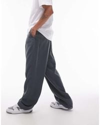 TOPMAN - Nette Geplooide Broek Met Wijde Pijpen En Drapering - Lyst