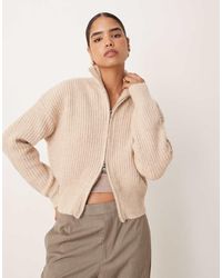 SNDY'S - Knitted Funnel Neck Double Zip Jumper - Lyst