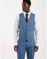 ASOS - Slim Linen-rich Suit Waistcoat - Lyst