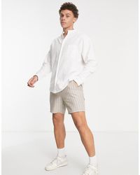 ASOS - Oversized Linnen 90S Overhemd - Lyst
