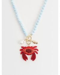 Accessorize - Statement Beaded Crab Necklace - Lyst