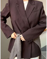 NA-KD - Oversized Double Breasted Blazer - Lyst