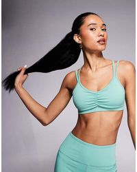 4505 - Reggiseno Sportivo A Sostegno Leggero Matcha Con Spalline Regolabili - Lyst