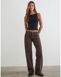 Motel - Low Rise Parallel Jeans - Lyst