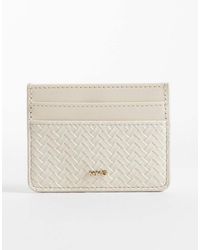 Mango - Woven Textured Card Holder - Lyst