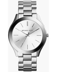 Michael Kors - – slim runway – damenuhr aus farbenem edelstahl mit drei zeigern - Lyst