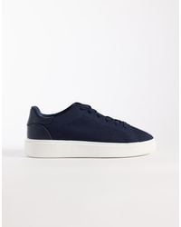 ASOS - Knitted Lace Up Trainers With Sole - Lyst