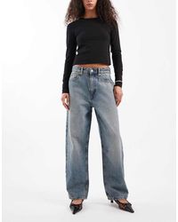 ASOS - Ankle Grazer Barrel Jeans With Cinch Waist - Lyst