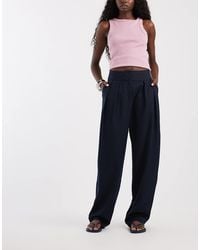 ASOS - Tailored Double Pleated Tapered Pants - Lyst