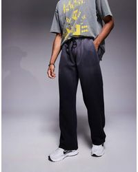 Good For Nothing - Joggers Negros De Pernera Recta Con Efecto Aerografiado De - Lyst
