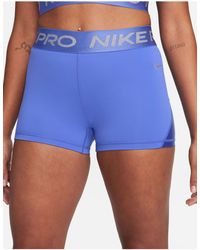 Nike - Nike Pro Training Dri-fit Shine 3 Inch Shorts - Lyst