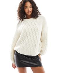 Vero Moda - Chunky Cable Knit Jumper - Lyst