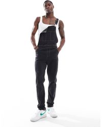 ASOS - Skinny Fit Denim Overalls - Lyst