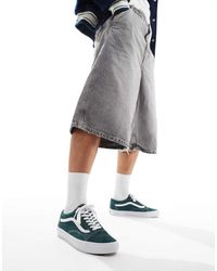 Vans - Zapatillas De Deporte Azul Intenso Y Blancas Old Skool De - Lyst