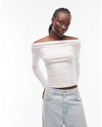 ASOS - Boat Neck Long Sleeve With Binding Detail - Lyst