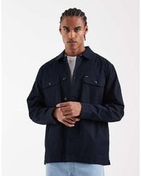 Tommy Hilfiger - Cotton Blend Revere Collar Jacket - Lyst