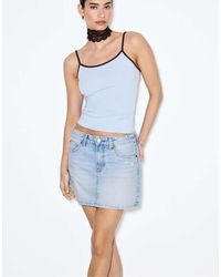 Stradivarius - D60 Denim Mini Skirt - Lyst