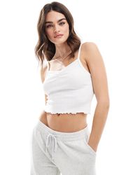 Cotton On - Cotton On Pointelle Cami Vest Crop Top - Lyst