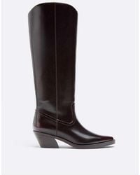 Stradivarius - Plain Cowboy Boots - Lyst