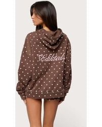 Edikted - Chelsie Polka Dot Hoodie - Lyst