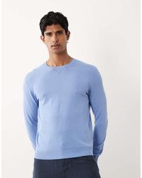 Mango - 100% Cotton Fine Knit Long Sleeve Sweater - Lyst