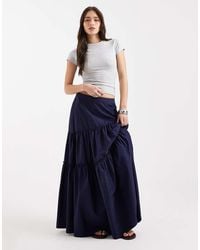 ASOS - Asymmetric Tiered Boho Maxi Skirt - Lyst