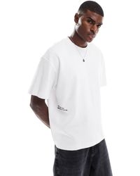 Jack & Jones - – oversize-t-shirt aus scuba-stoff - Lyst