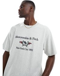 Abercrombie & Fitch - Heritage Crest Logo T-shirt - Lyst
