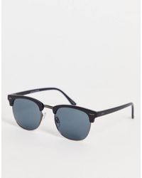 Jack & Jones - Occhiali Da Sole Con Montatura Rétro Neri - Lyst
