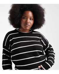 Brave Soul - Brave Soul Curve Crew Neck Knitted Jumper - Lyst