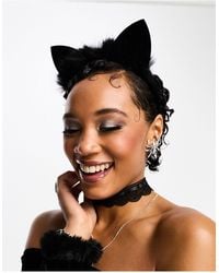 ASOS - Headband With Cat Ears With Faux Fur - Lyst