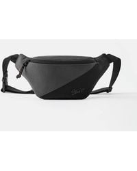 Pull&Bear - Mixed Fabric Stwd Belt Bag - Lyst
