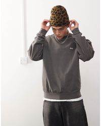 Obey - Lowercase Logo Pigment Sweatshirt - Lyst