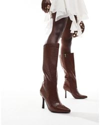 Glamorous - Kitten Heel Knee Boots - Lyst