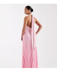 TFNC London - Bridesmaids Halter Neck Chiffon Maxi Dress - Lyst