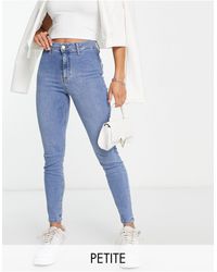 River Island Dark Blue Kaia High Rise Disco Jeans | Lyst UK