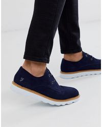 farah jeans chunky lace up shoes