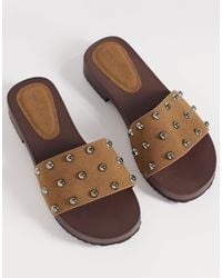 ASOS - Fallen Slide Clog Sandals - Lyst