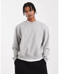 ASOS - Essentials Boxy Relaxed Sweatshirt - Lyst