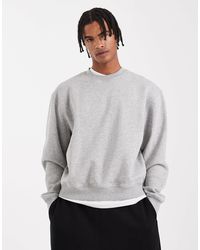 ASOS - Essentials Boxy Relaxed Sweatshirt - Lyst
