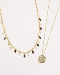 Lovisa - – vergoldetes halsketten-set mit süßwasserperlen und anhängern - Lyst